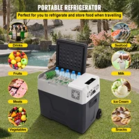SucceBuy 30L40L50L Mini Car Refrigerator Small Fridge Freezer Portable Compressor Cooler 12V/24V 220V for Driving Camping Picnic 2