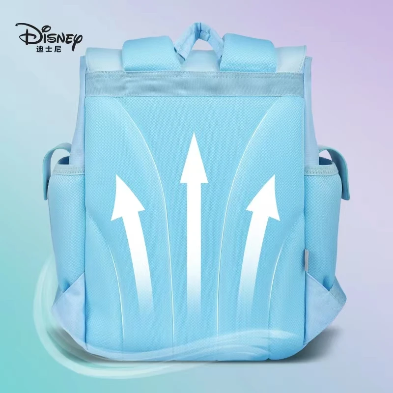 2022 Genuine Disney Frozen School Bags For Girls Elsa Anna Primary Student Shoulder Orthopedic Backpack Grade 1-3 Mochila