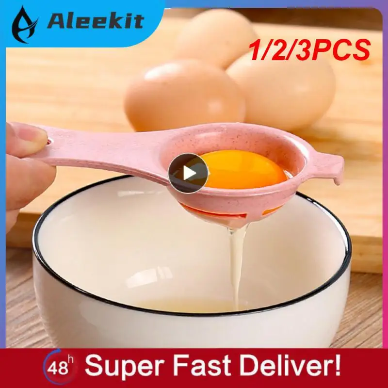 1/2/3PCS color food grade egg separator protein separation protein egg yolk separator screening gadgets For boiled eggs