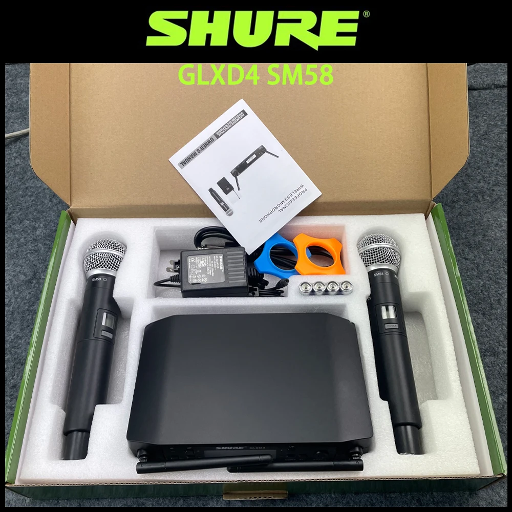 Shure GLXD4 SM58 Wireless Microphone 640 690 MHZ Dynamic Professional Shure GLXD4 SM58 Wireless Microphone 640 690 MHZ Dynamic Professional
