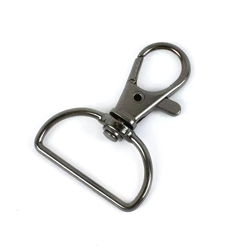 Swivel Clasps D Rings Lanyard Snap Hooks Keychain Clip Hook Metal Lobster Clasps for Key Rings Crafting Sewing 10/50 Pcs metal lobster claw clasps,metal snap hook,snap hook,snap hook keychain rings,metal keyring clasp