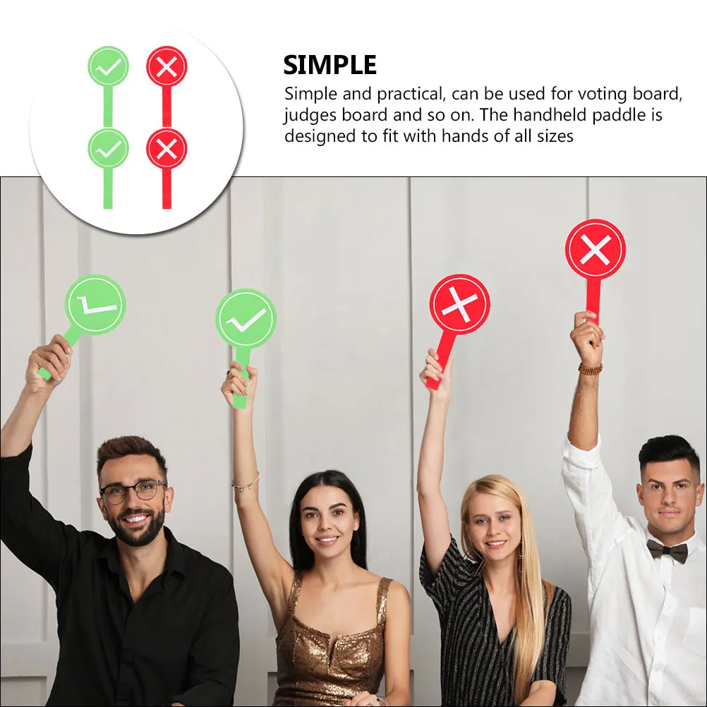 Game Answer Buzzer 4 Pcs Game Clearance Hand Holding Toy Answer Paddle Classroom Judging Board