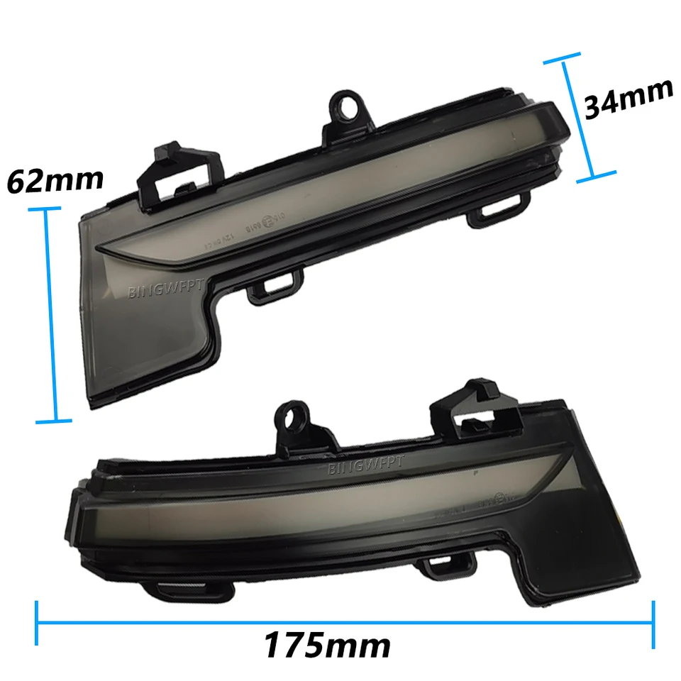 Indicatore Direzione Dinamico LED Per VW T-Roc, T-Cross, Skoda Octavia - 2 Pezzi