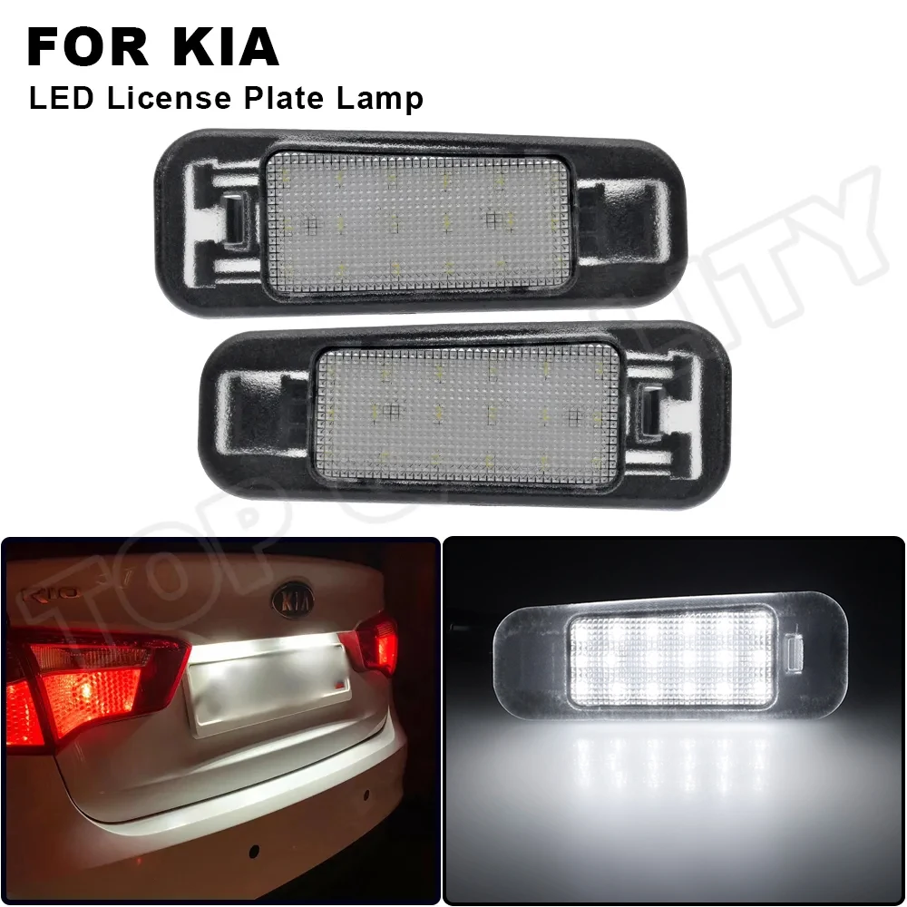 

2Pcs LED Number License Plate Light Tail Lamp For Kia Rio 2005-2011 Kia Rio5 2006 2007 2008 2009 2010 2011 925011G000 925021G000