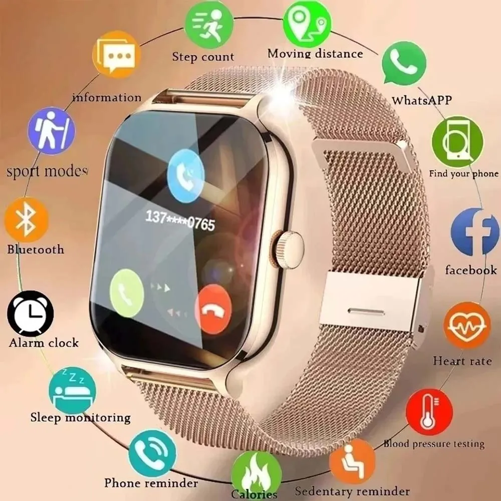 2026 New Smart Watch for Men Women Sport Selling SmartWatch 1.83'' Full Screen Wireless Call Sports Fitness Holiday Gift Android 1