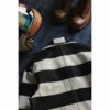 BOB DONG 16oz Canvas Striped Biker Jacket Spring Men Unlined 3-Pocket Chore Coat 4
