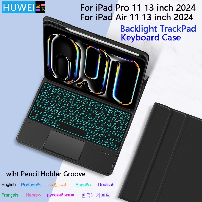Etui clavier Azerty MW Quick Note pour iPad Air 11 M2 2024 et iPad Air