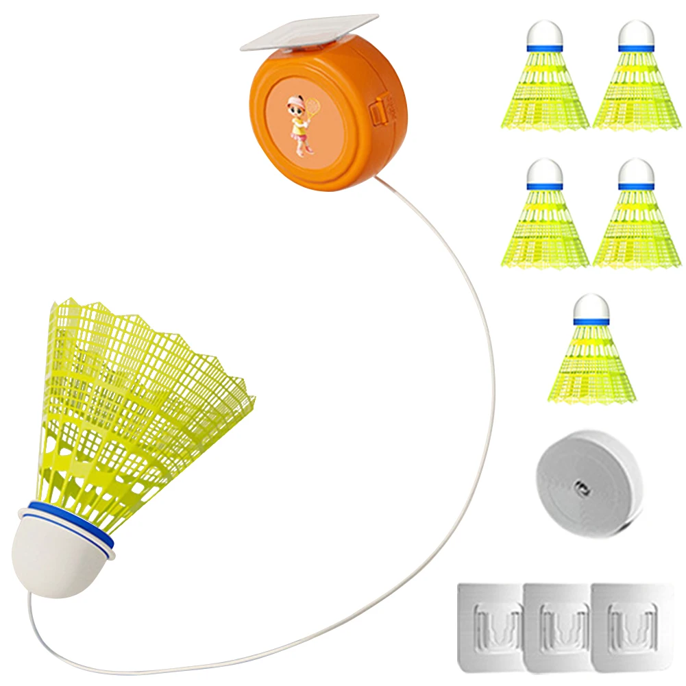 Badminton Single-Player Rebound Trainer Badminton Trainer Stretch Training Practice Machine Training Accessories