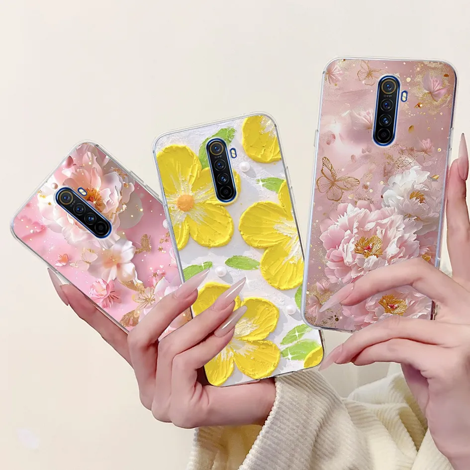 Fashion Flower Soft Silicone TPU Bumper Case - Enhanced Protection Cover