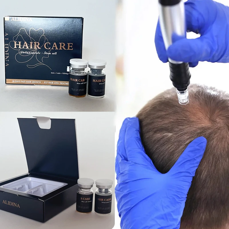 ZS Stem Cell Hair Growth Serum EGF Lyophilized Powder 28 Days Fast Grow Hair Regrowth Kit Growth Factor Loss Treatment for hair growth serum