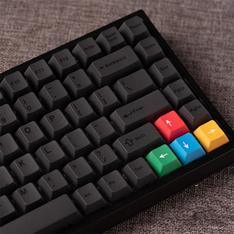 G-MKY Gentle Black SA Profile PBT Keycaps – mechkeysshop