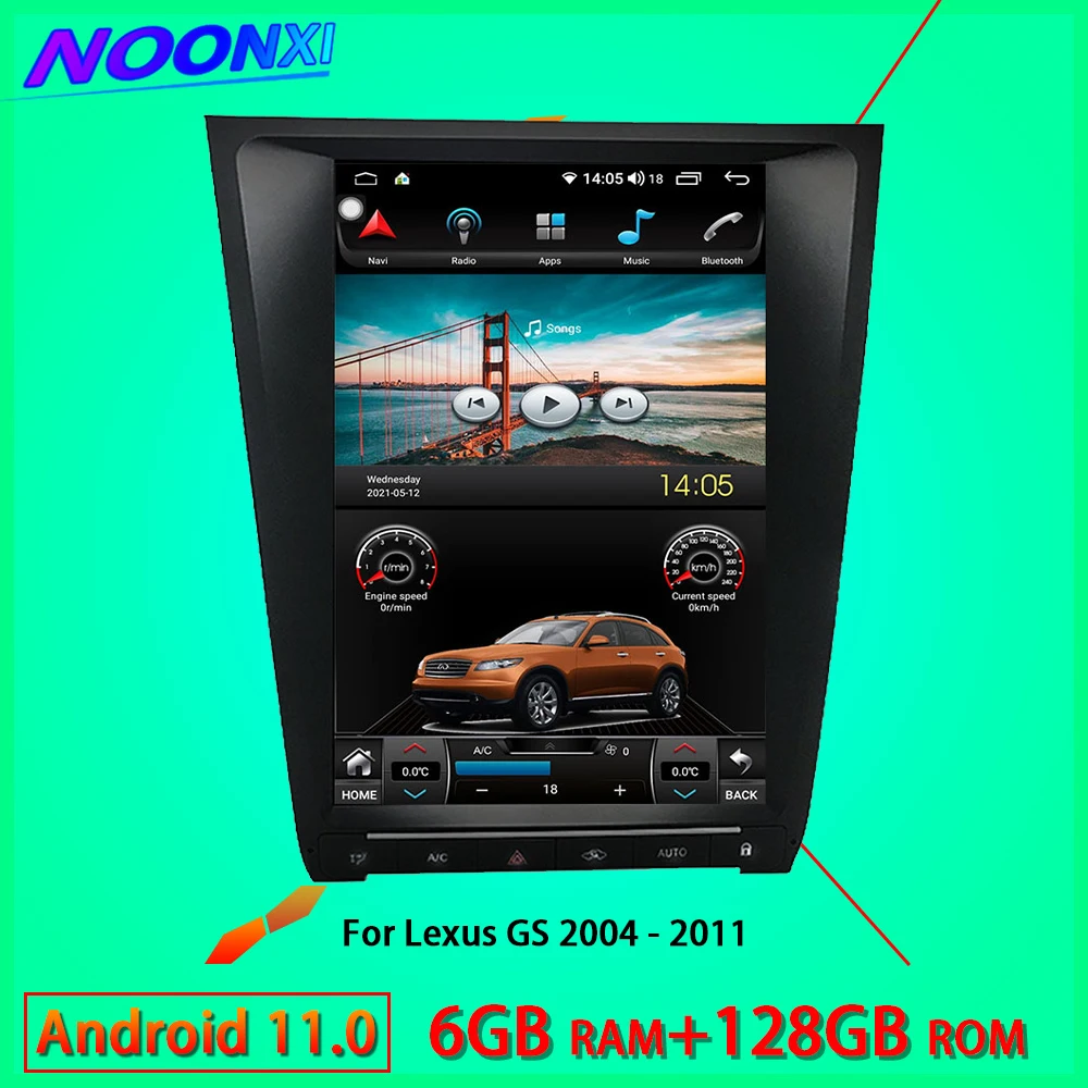 

For Lexus GS GS300 350 400 430 460 2004-2011 Car Radio Video Players With Screen Bluetooth Stereo Receiver Automotive Multimedia