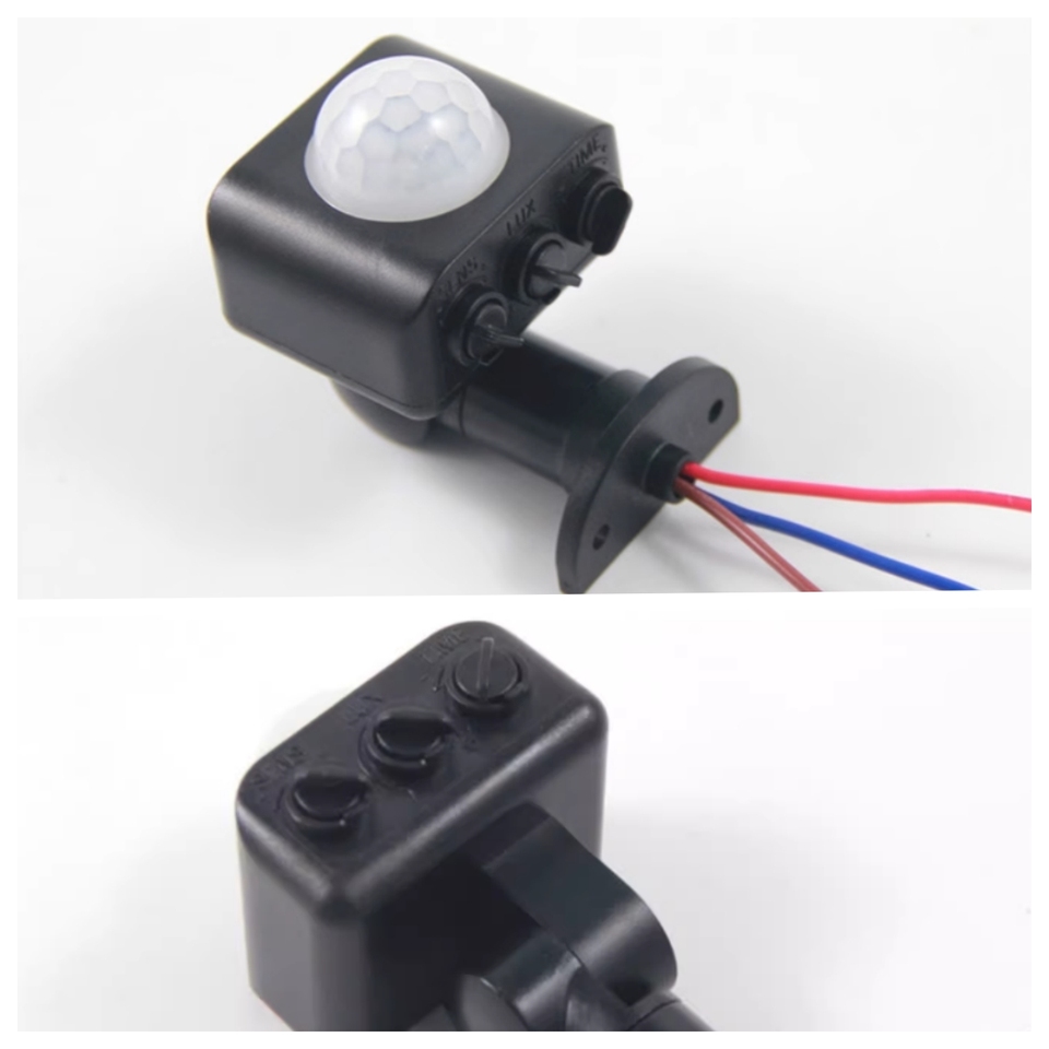 Outdoor waterproof human body sensing switch infrared sensor with light control delay household rainproof 110V 220V