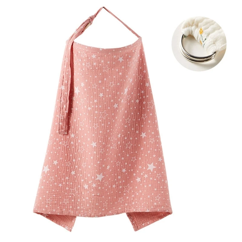 Soft and Absorbent Cotton Nursing Cloth Leak Proof Designing Feeding Towel Poncho for Discreet Breastfeeding QX2D