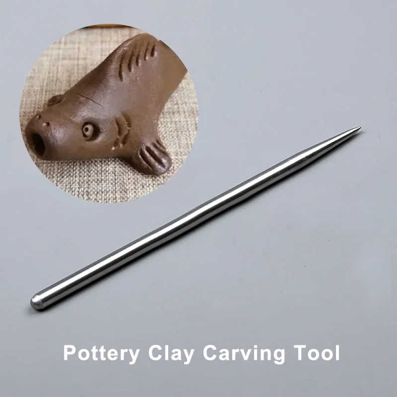 Pottery Sculpting Tools Clay Sculpting Tools Pottery Tools Clay Craft Tool Pottery Modeling Sticks Acupressure Texture Creasing Indentation Pottery Clay Tool Carving Sculpture Clay Stainless Steel
