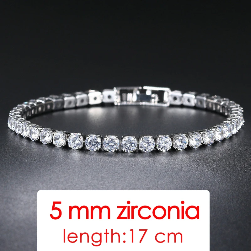 Rose Gold Cubic Zirconia Tennis Bracelet - Elegant Fashion Jewelry Gift