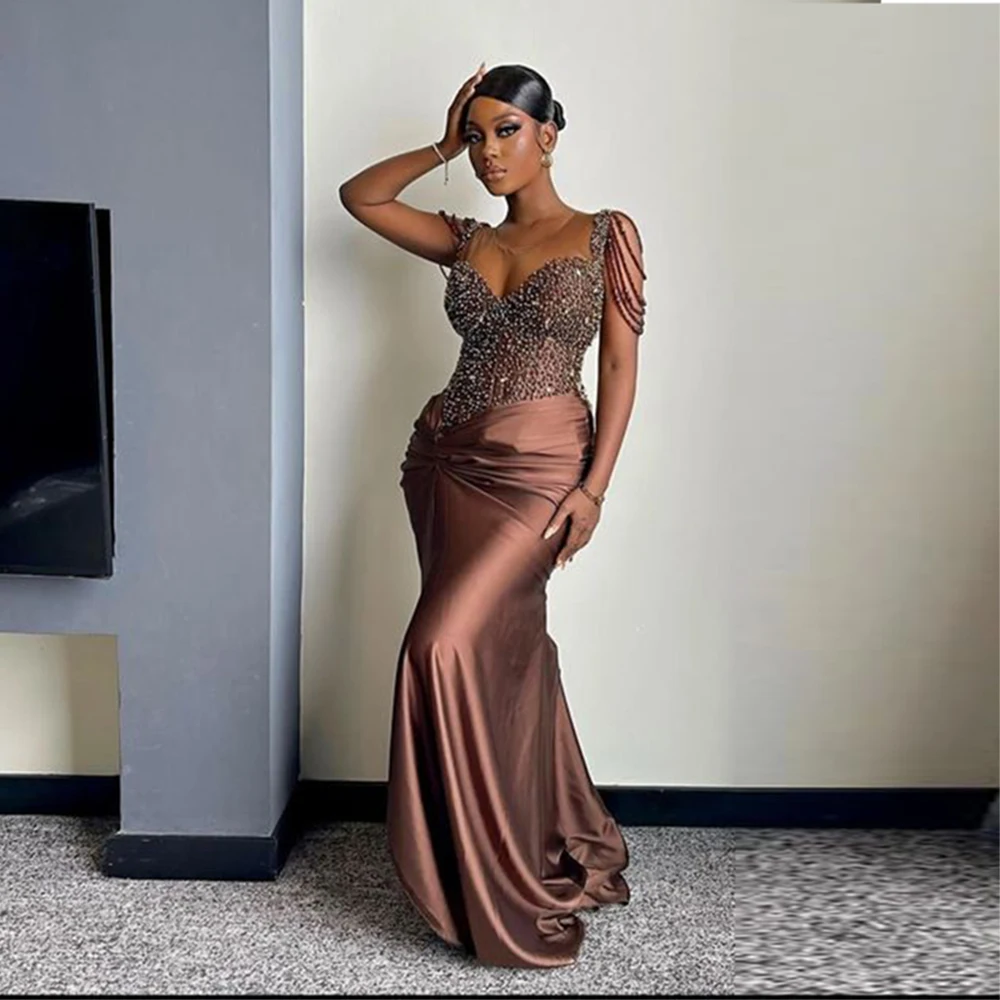 Robe De Soirée RYU Pour Modcloth - Marron Moka/Cacao - Petit 2 (Taille S) - NEUF Avec étiquette