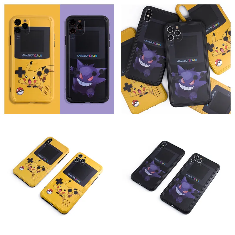 Custodia Per Telefono Pikachues Gengar Per Iphone 7 8 Plus 11 11 Pro Max Xr X 12Promax 13Pro Coppia Cartoon Anime Cover Protettiva
