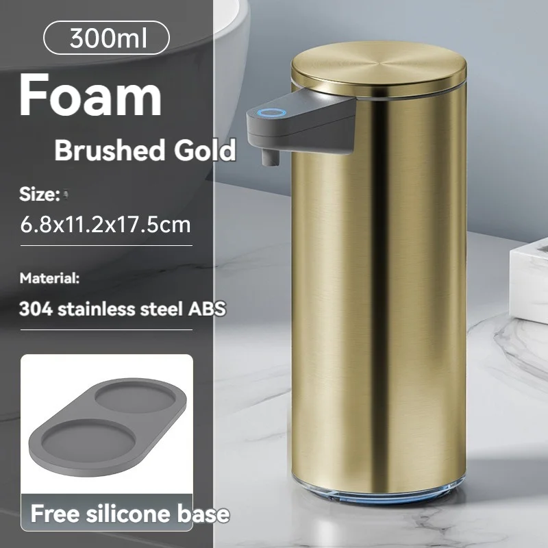 Zawaer Dispenser Sapone Automatico 380ml Con Sensore Infrarossi, USB