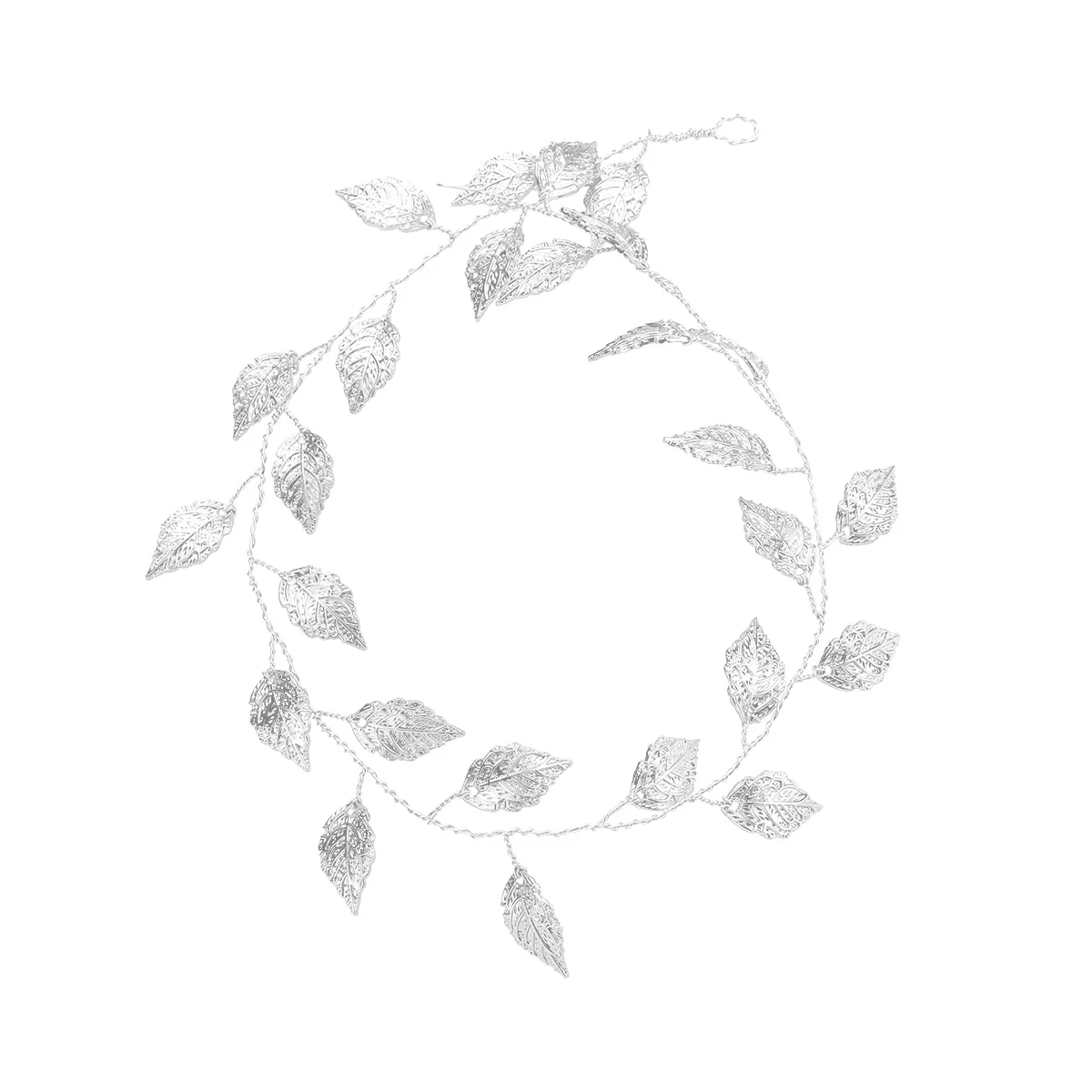 

1pc Hair Chain Leaf Deisgn Hair Wedding Headwear Party Headdress for Bride Girls Women Silver