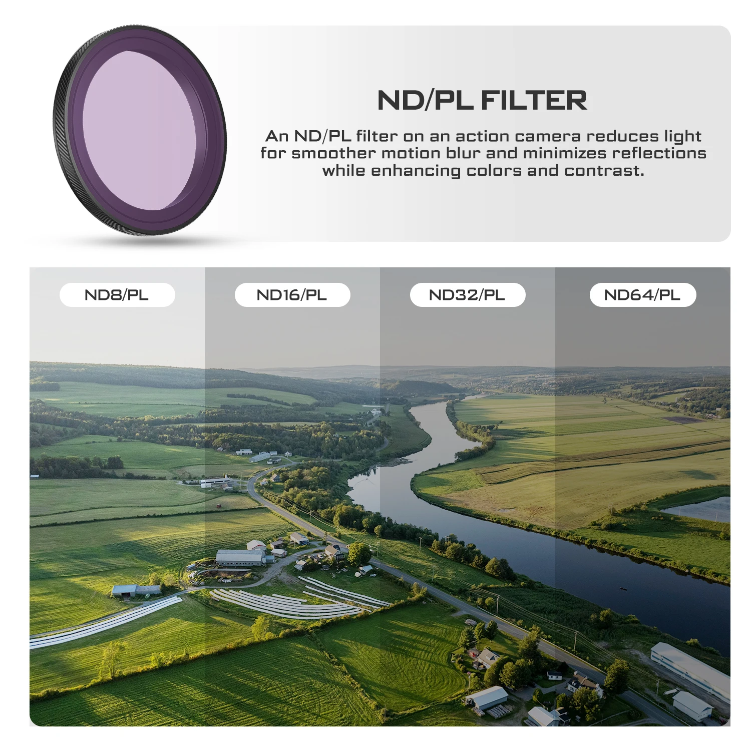 Camera ND Filters 12 Pack Kit For DJI Osmo Action 5 Pro/Action 4/3 CPL ND LPR ND