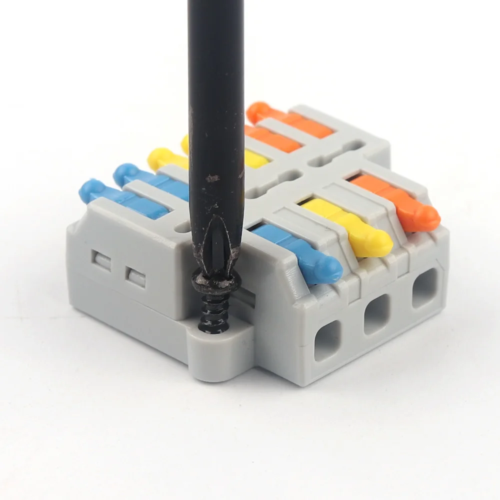 Mini Quick Wire Conductor Connector Universal Compact Splicing Push-in Terminal Block 1 in multiple out For Home Led Light