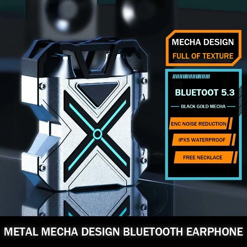 

K89 Gaming Mechanical Earphones Canceling Headsets Sports Waterproof Headphones Wireless Bluetooth-compatible In-ear ENC Noise