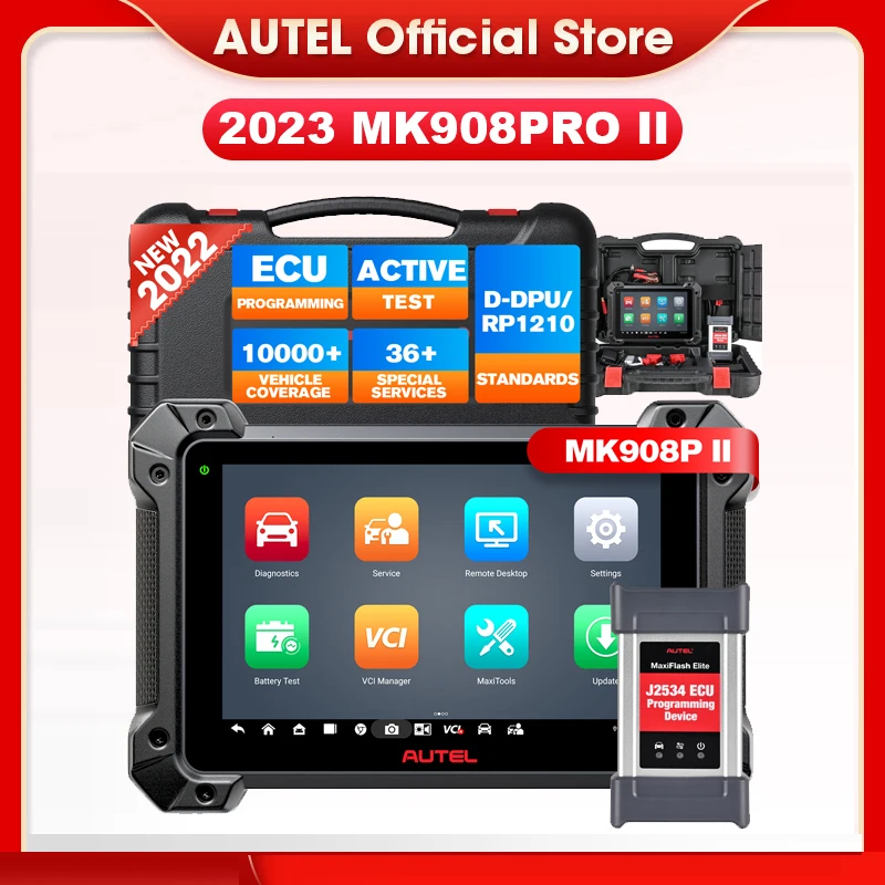 

Diagnostic Tools Autel MK908PRO II Automotive Scanner J2534 Programmming Key Coding Tools Upgraded of MS908SP MK908P
