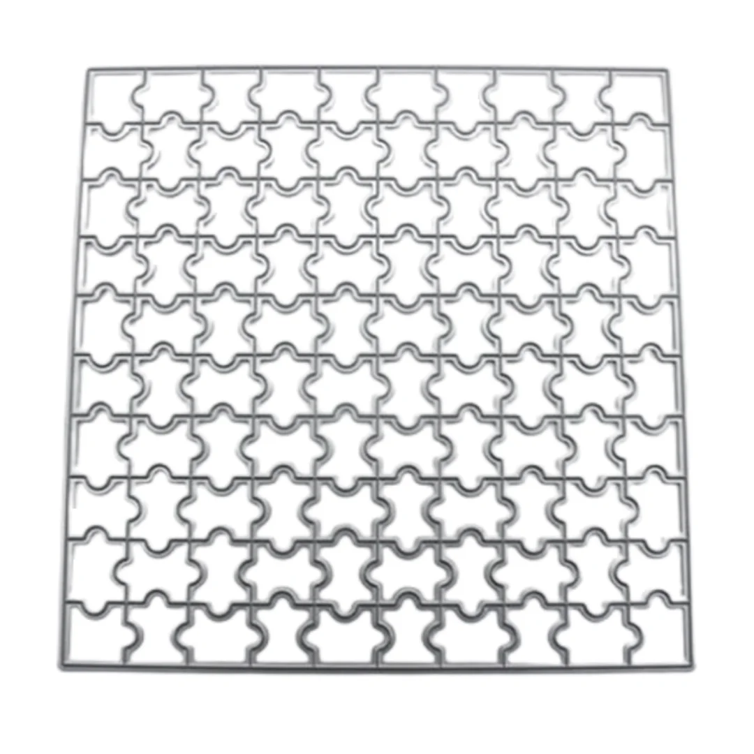 

YINISE Square Puzzle Metal Cutting Dies For Scrapbooking Stencils DIY PAPER Album Cards Decoration Embossing Folder Die Cuts