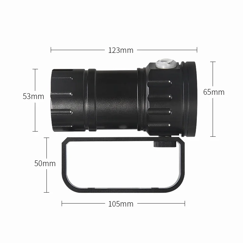 Description Picture 6 of itemIPX4 Waterproof Professional Dier Ligt Powerful 100LM led Scuba Divig Flahlight LED Undrwater 100M Torch Lemp Laerna