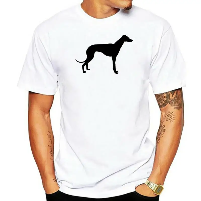 

GREYHOUND DOG SILHOUETTE WOMENS T SHIRT PET CANINE PRESENT ART HOUND 100% Cotton Short Sleeve O-Neck Tops Tee Shirts