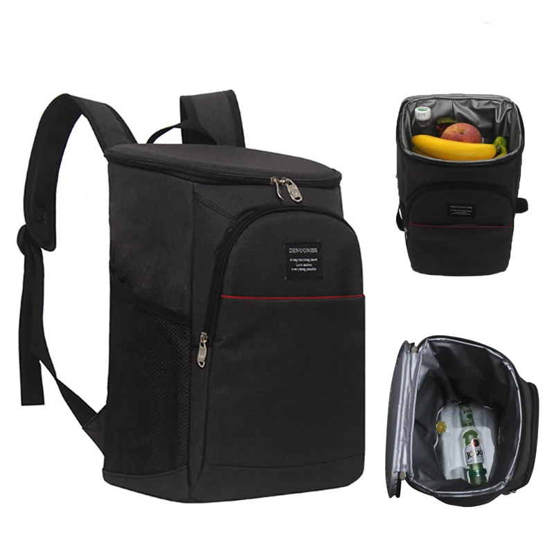 Picnic Lunch Bag For Men Bolsa Thermal Style Para Marmita Bolsa Thermal Insulated Portable Backpack Cooler Beer Bag DENUONISS