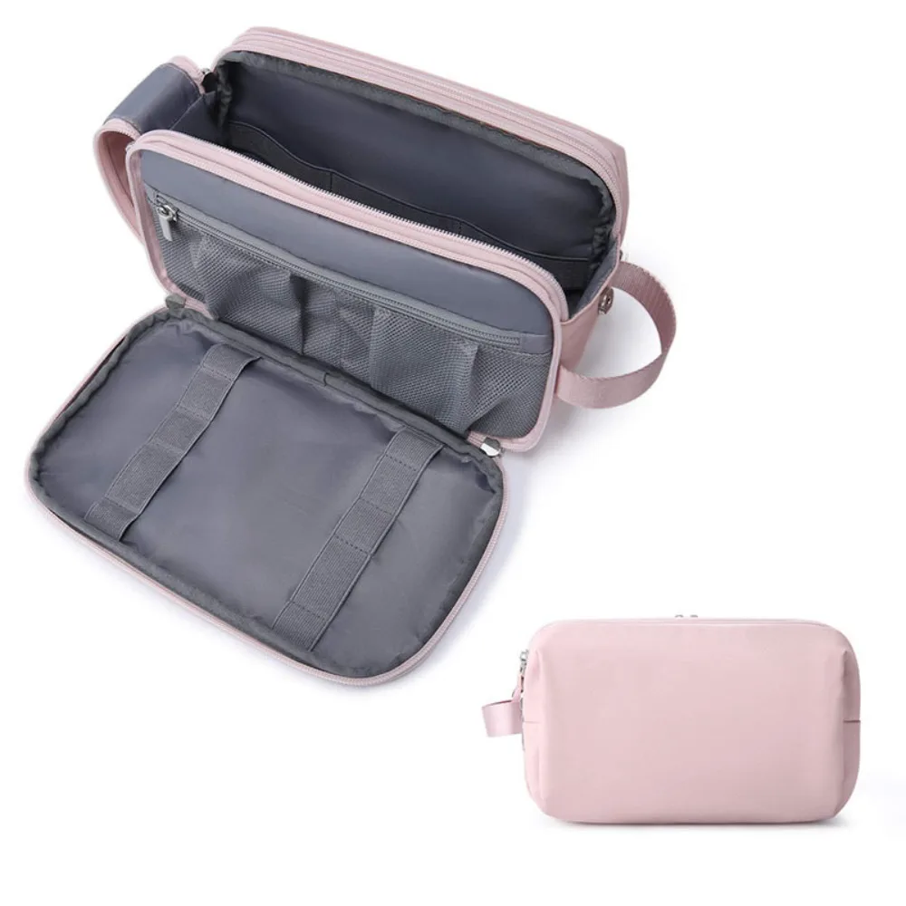 Fashion Waterproof Travel Toiletry Bag Dry Wet Separation Large Capacity Ladies Women Lightweight Cosmetic Makeup Bag Handbag 2