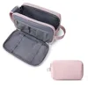 Fashion Waterproof Travel Toiletry Bag Dry Wet Separation Large Capacity Ladies Women Lightweight Cosmetic Makeup Bag Handbag 2