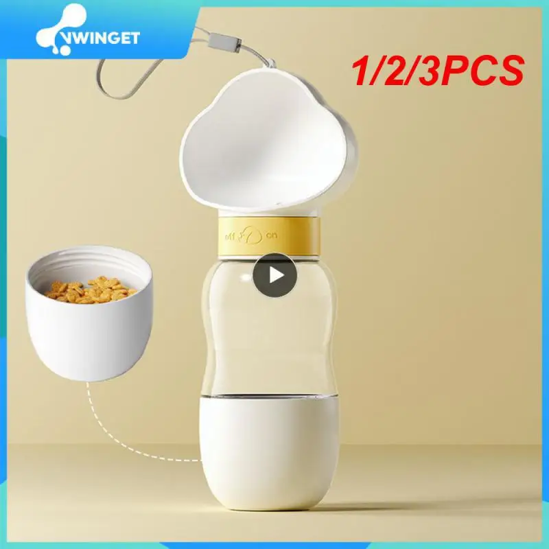 1/2/3PCS Portable Dog Bottle Food and Water 1