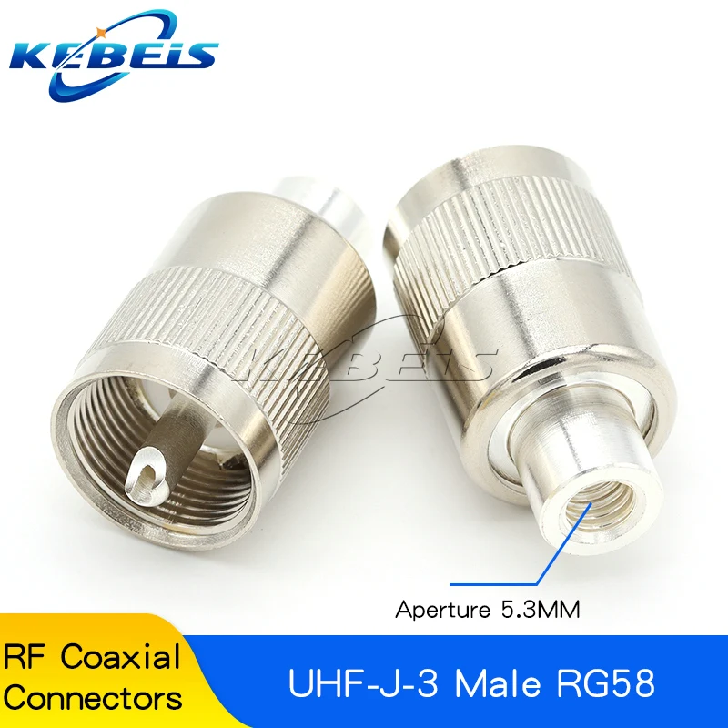 Enhanced UHF Male-Female Coaxial Adapter Set - 2 Pieces