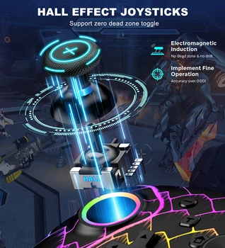 NC301 Hall Rocker Gamepad For Nintendo Switch/OLED/Lite/Android/IOS/ PC Steam Hall linear trigger Switch Controller 3