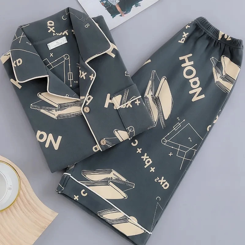 5XL 100KG Big Pajamas Set For Mens Short Sleeve Home Clothes Two-pieces Nightgown Summer Cozy Leisure Suits Hombre Pijama