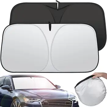 Parasole Auto Pieghevole per Parabrezza, Copertura Visiera Anteriore, Protezione UV, Accessori Estivi per Auto