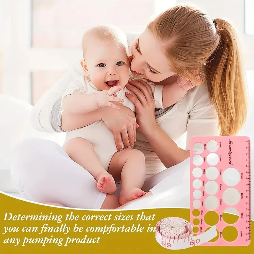 Silicone Double Sides Nipple Measuring Ruler Breast Pump Accessories New Mothe Baby Tool