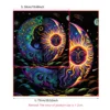 Mystical Colorful Sun and Moon Tarot Card Tablecloth Astrological Divination Altar Cloth Card Game Mat Witchcraft Witchy Decor 5