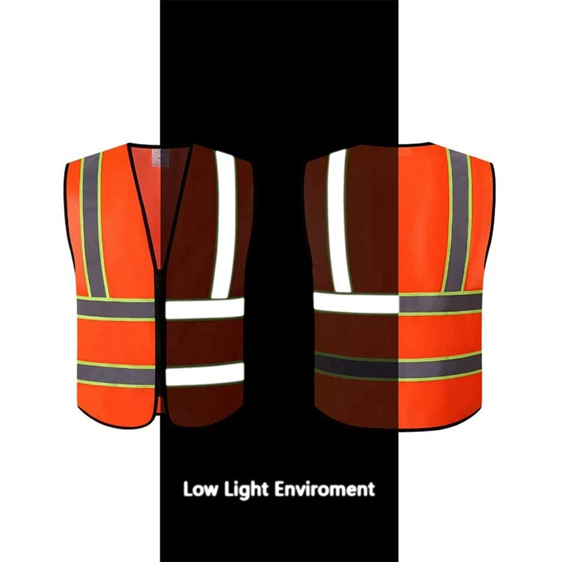 Safety Vest, Bright Neon Building Protective Film, Reflective Vest, Protective Warning Clothing Durable High Guality B