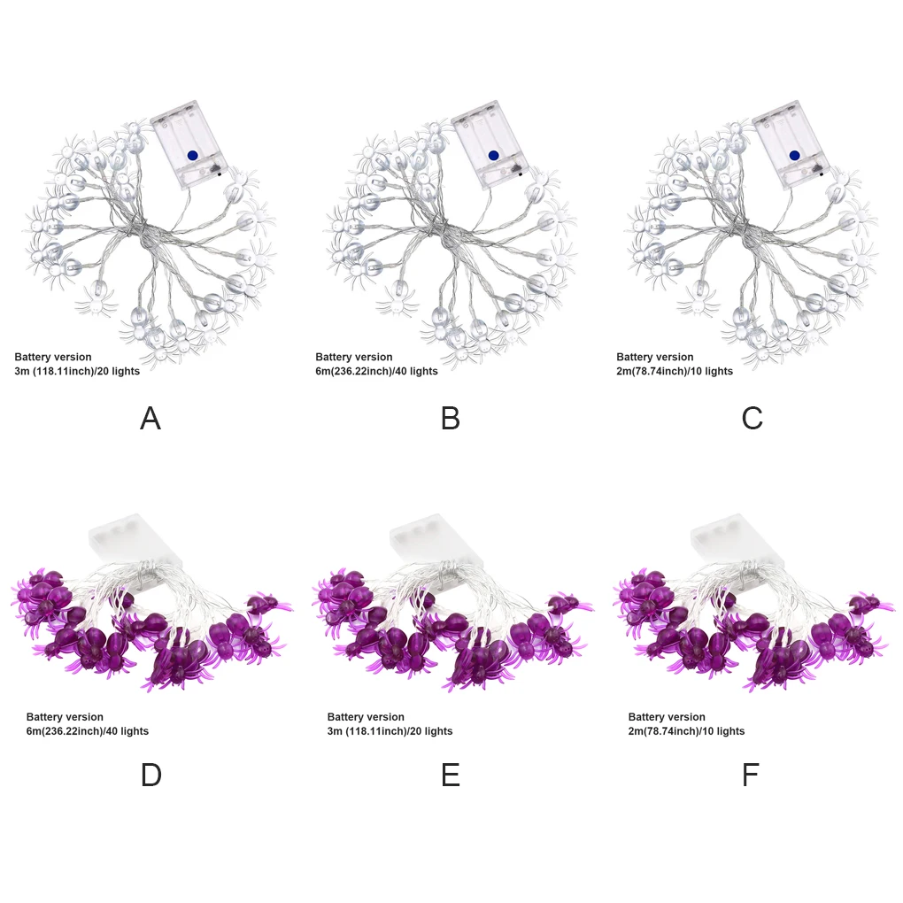 

Декоративная гирлянда в виде насекомых на Хэллоуин