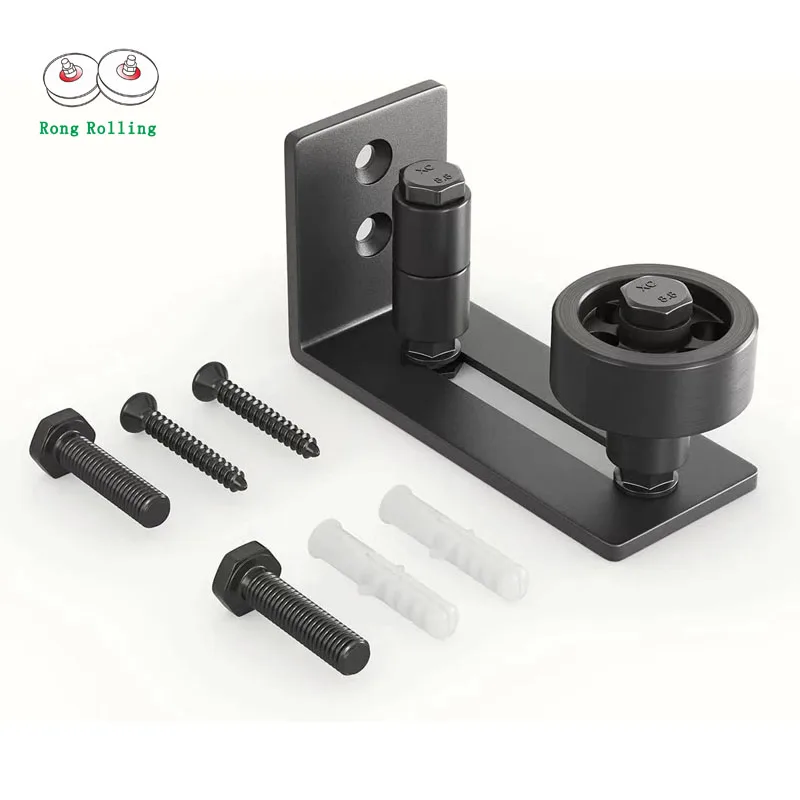 SMARTSTANDARD 調節可能なフロアガイド すべてのスライド式バーンドア用 - DIY者のための8つのセッ - ドアプルハンドル スライディングバーンドアハンドル ゲートプル