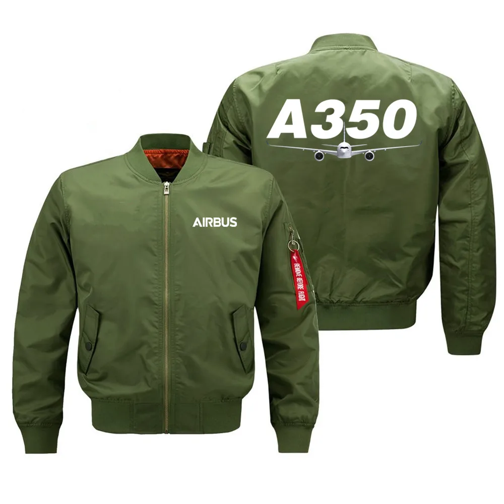 Streetwear Casual Baseball Jacket Flight Outdoor Military Airbus A350 Aviation Pilots Ma1 Bomber Jacket Coats for Men Top 3