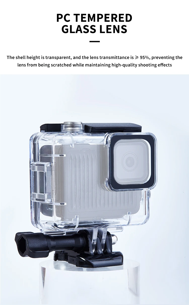 Wasserdichte Tauchhülle für GoPro 11 Mini, Schwarz, 60 m/80 m Unterwassergehäuse, Tauchschutzhülle – Detail 3