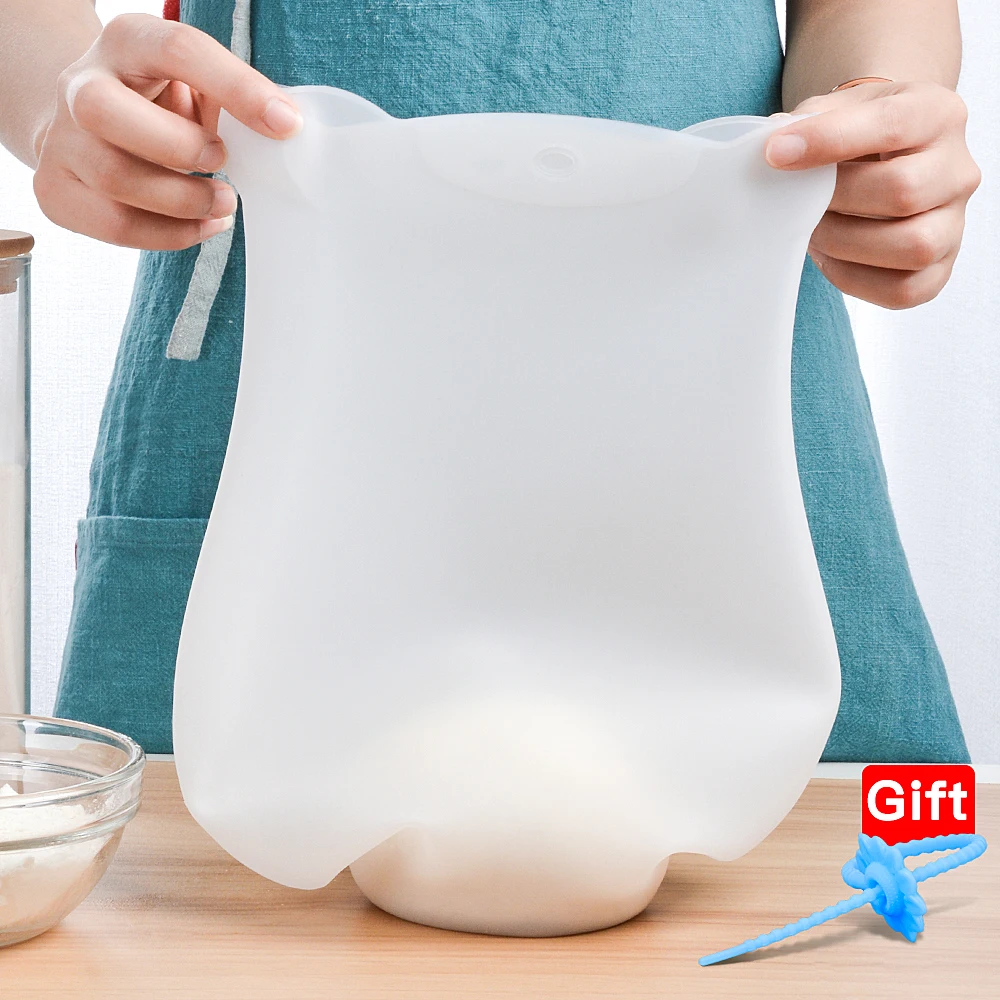 1.5KG Silicone Kneading Dough Bag Flour Mixer Versatile for Bread Pastry Pizza Kitchen Tools dough kneading bag
