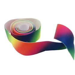 Gradient Rainbow Elastic Jacquard Ribbon for DIY Sewing Accessories (GE085)