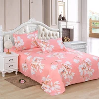 Bed Sheet Set Sheet 3Pcs Pillowcase Double Linens Pure Cotton Suitable for Home Hotel Dormitory 300×250cm 3