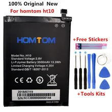 

100% Original New For homtom ht10 Battery 3500 mAh for HOMTOM HT10 Smart Phone Batteria +Free Tools